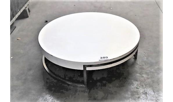 witte ronde design salontafel